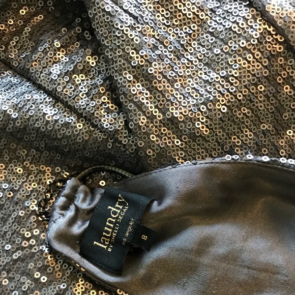 Laundry Designer Silver Sequin Dress - Picture 4 of 4